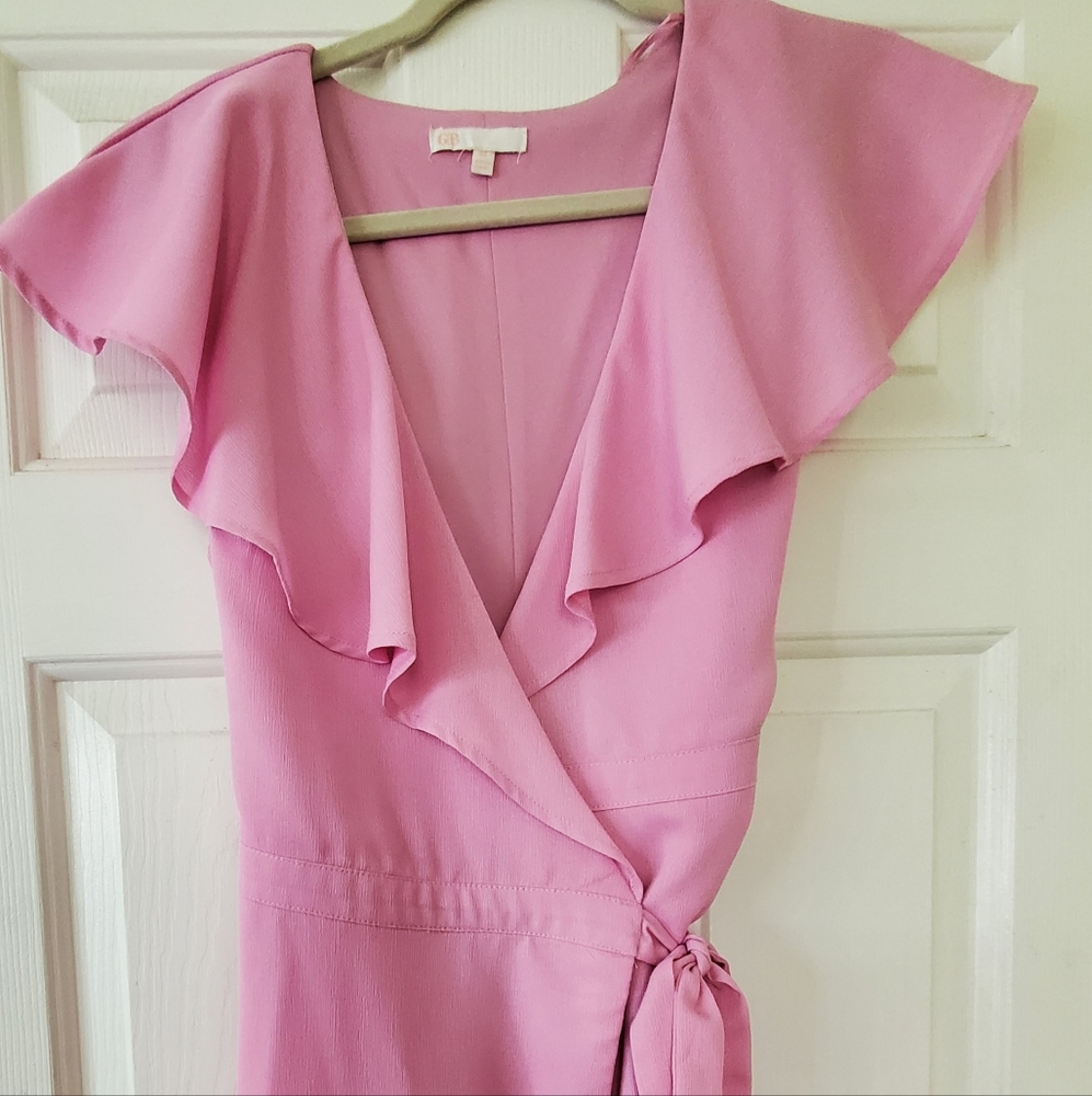 Ruffle wrap dress